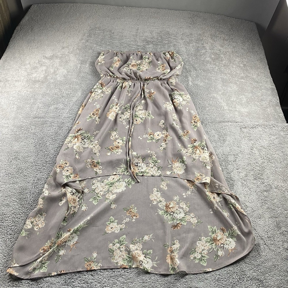 American Rag Floral Dress Womens XS‎ Brown Sleeveless